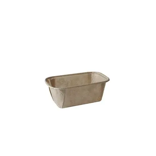 50 Backformen pure eckig 167 ml 4 cm x 6,5 cm x 11 cm braun
