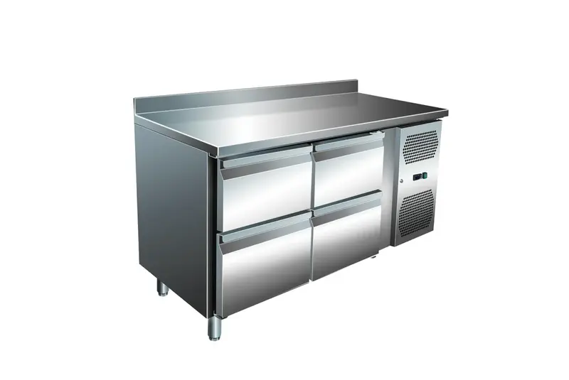 A&S Kühltisch VIP 600 0/4 1360 mm, mit Aufkantung
