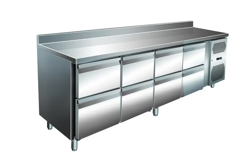 A&S Kühltisch VIP 600 0/8 2230 mm, mit Aufkantung