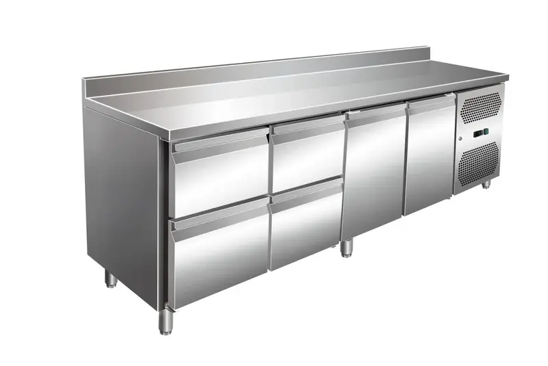 A&S Kühltisch VIP 600 2/4 2230 mm, mit Aufkantung