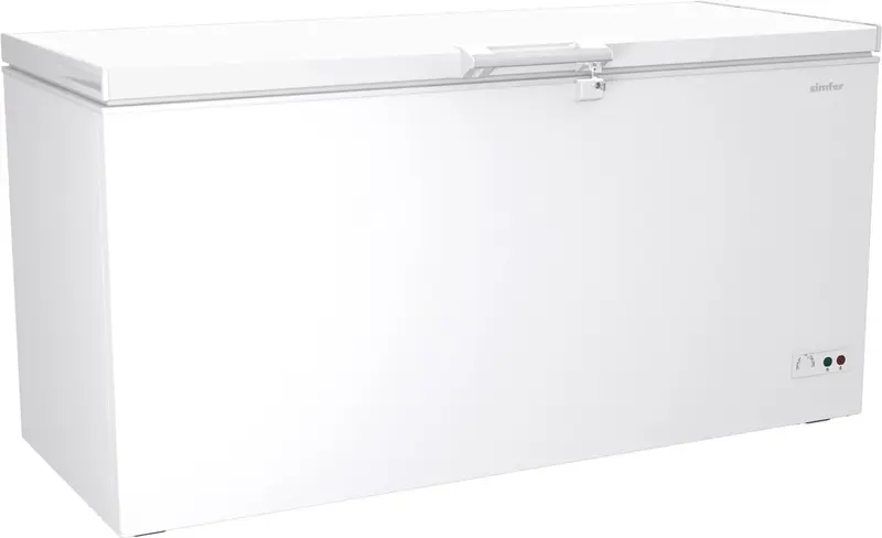 A&S Tiefkühltruhe mit geschlossenem Deckel und LED-Beleuchtung, 469 Liter