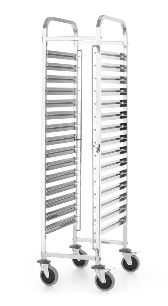 Abräumwagen , HENDI, Kitchen Line, GN 1/1, Silber, 380x550x(H)1705mm