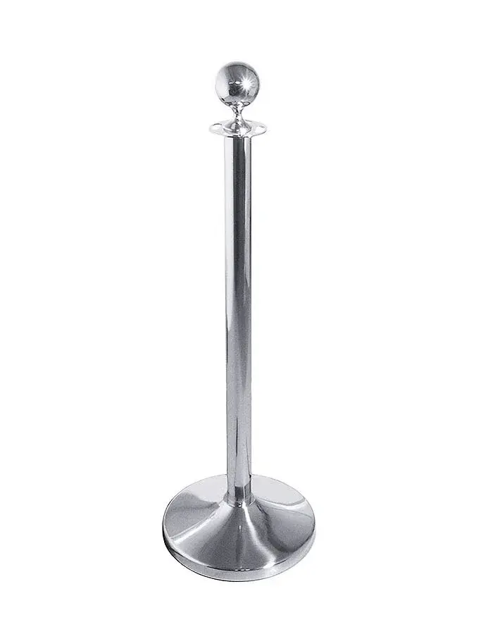 Absperrpfosten ohne Seil 100cm Edelstahl