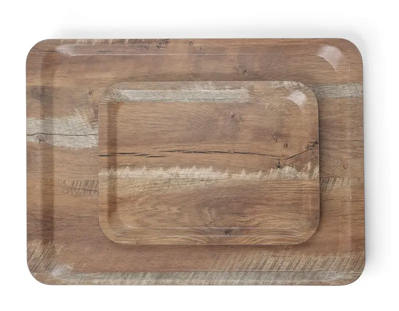 AmerBox Serviertablett aus Melamin mit Holzoptik