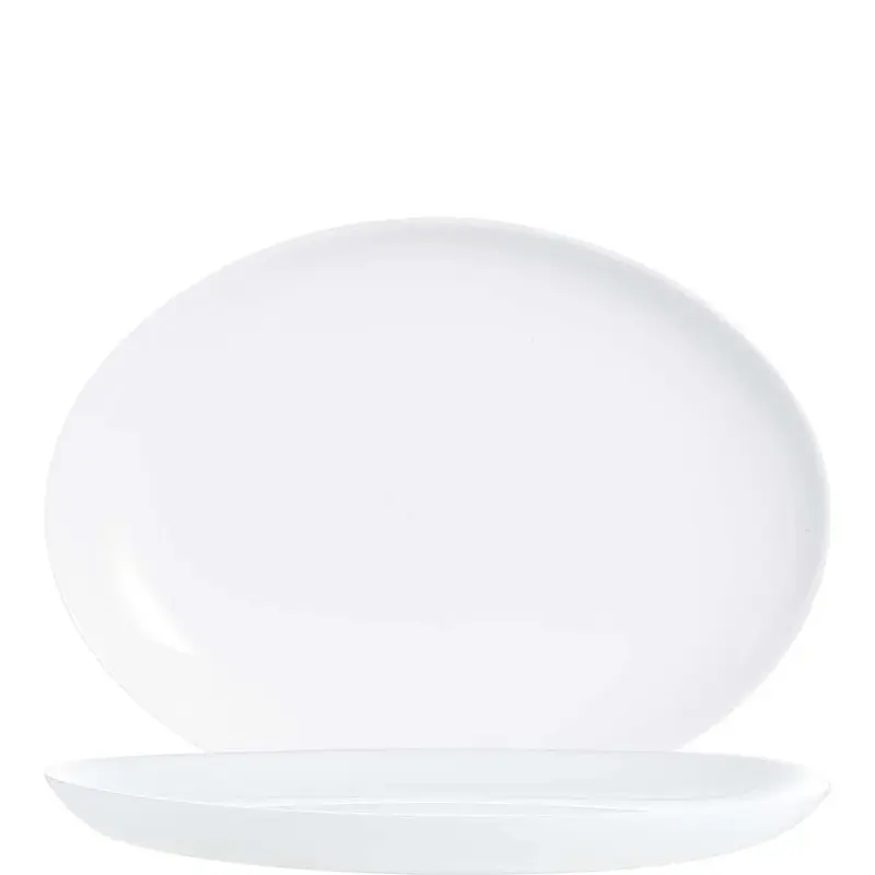 Arcoroc Evolutions White Platte oval 33 x 25 cm, weiß