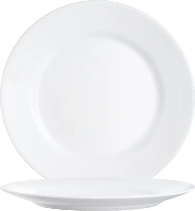 Arcoroc Restaurant White Teller flach 25,4 cm, weiß