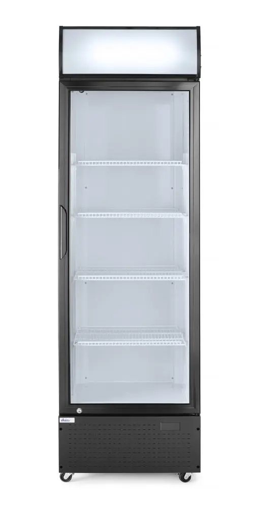 Arktic Eintüriger Kühlschrank mit hinterer Bar und hinterleuchteter Blende,
