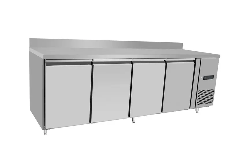 Arktic Kühltisch, 4-türig, mit Spritzschutz 450 l