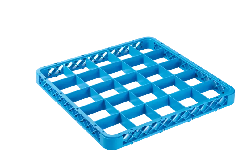 Aufsatz 25 Fächer 89x89 mm für Spülkorb, blau