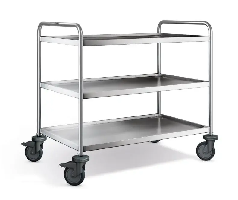 B.PRO Servierwagen SW 10 x 6-3, Kunststoffrollen