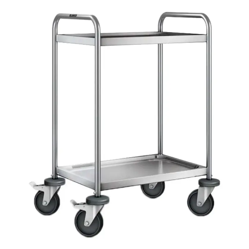 B.PRO Servierwagen SW 6 x 4-2, stahlverzinkte Rollen