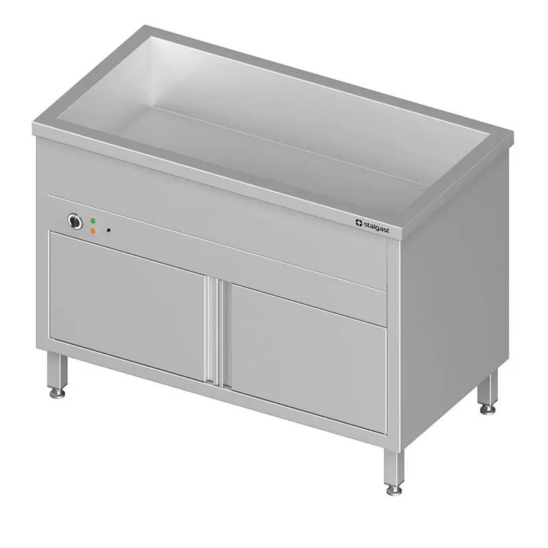 Bain-Marie mit Standgerät, mit geschlossenem Unterbau und einem Becken