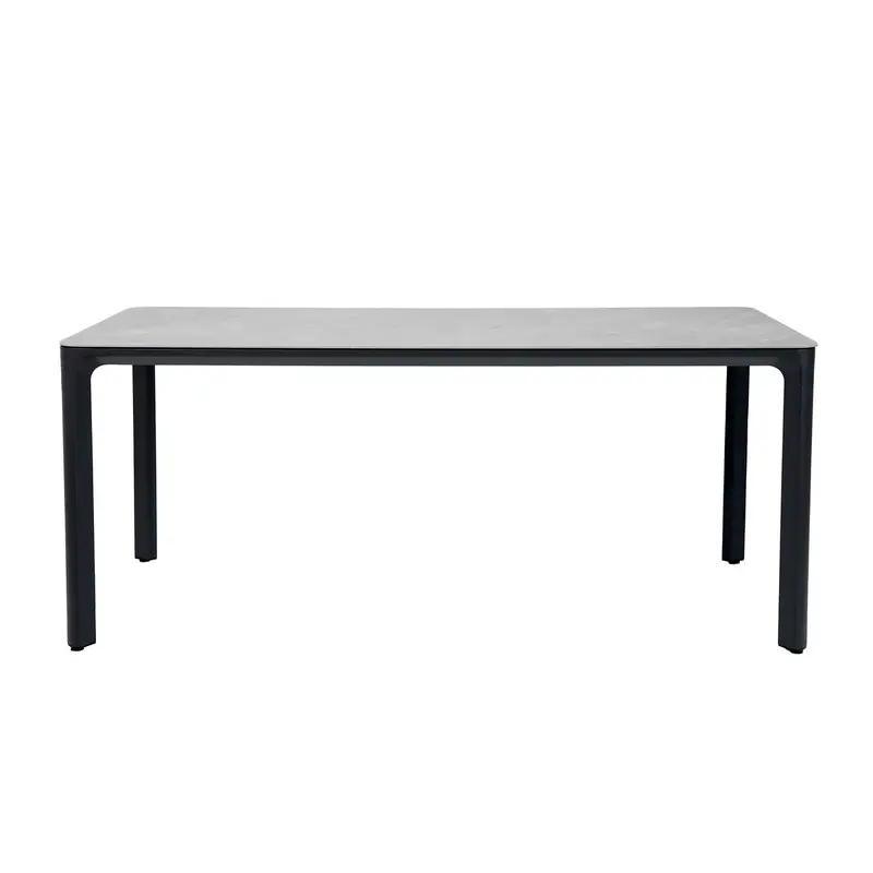 barths Belfort rechteckiger Dining-Tisch 140 x 90 cm - Anthrazit