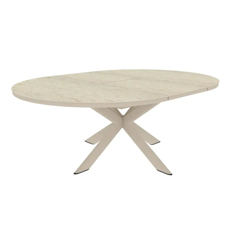 barths Fellow ausziehbarer Dining-Tisch 145/200 x 145 cm - Sand