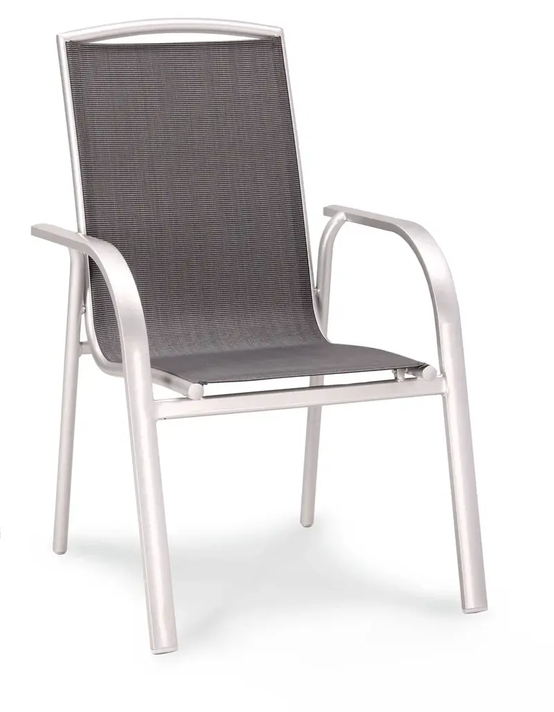 barths Stapelsessel Palermo silber/anthrazit
