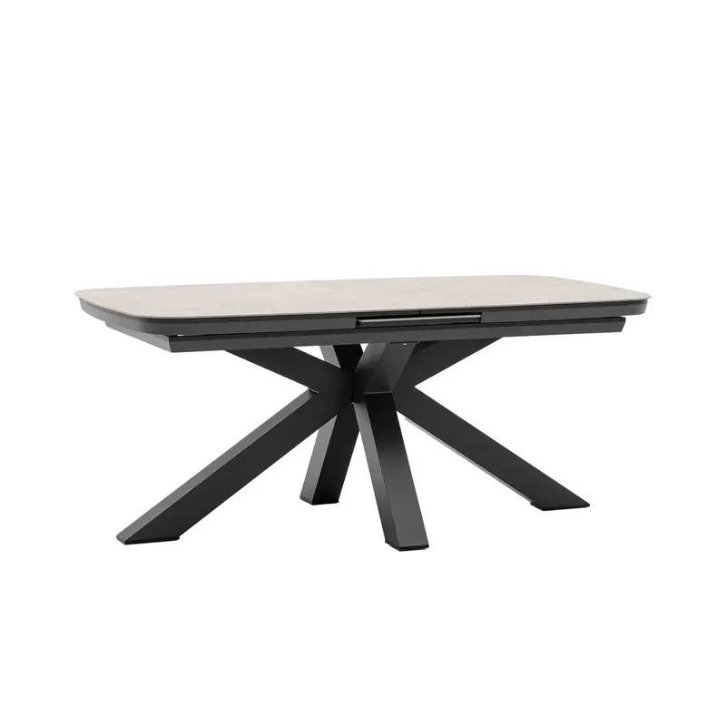 barths Torino ausziehbarer Dining-Tisch 180/220 x 100 cm - Anthrazit