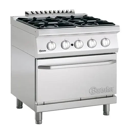 Bartscher Gasherd Serie 700 Classic, 4 Flammen - Standgerät