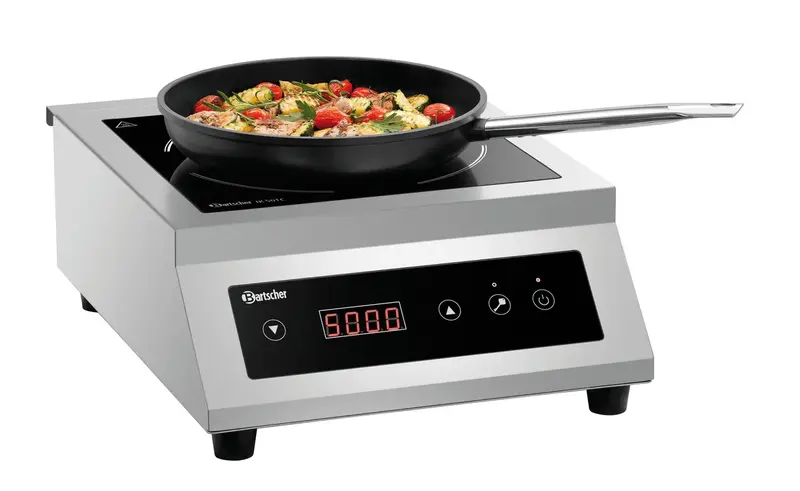 Bartscher Induktionskocher Ø 280 mm mit Touch-Bedienung, 5000 W