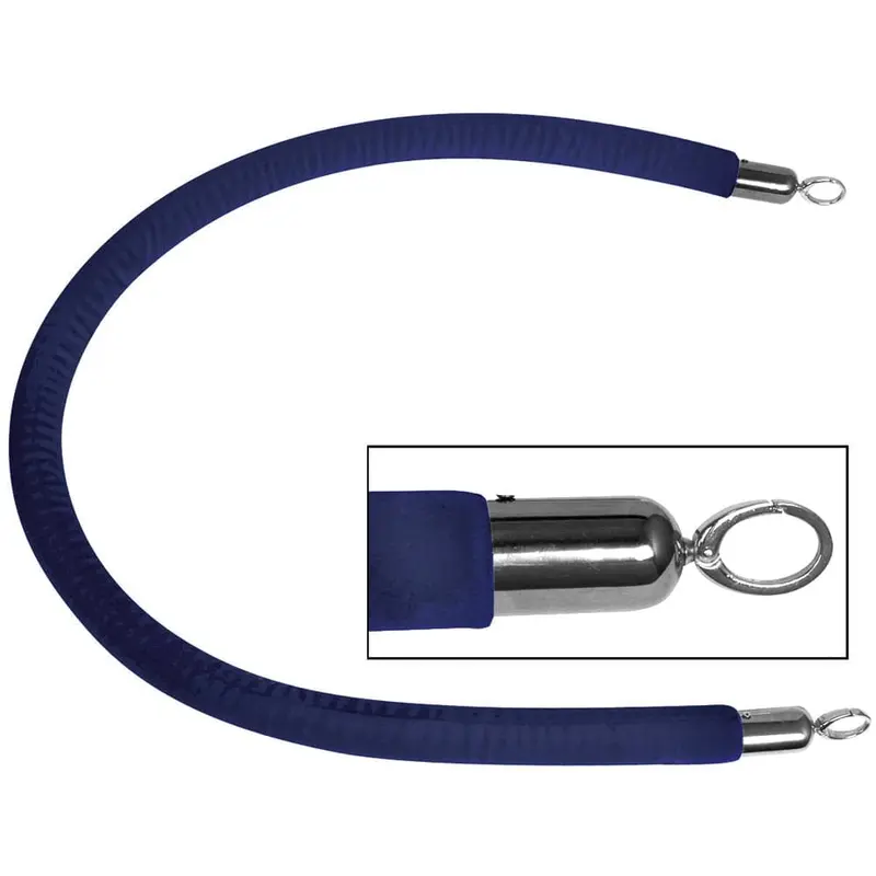 BB3210150 Verbindungstau dunkelblau, Beschläge verchromt, Länge 150 cm