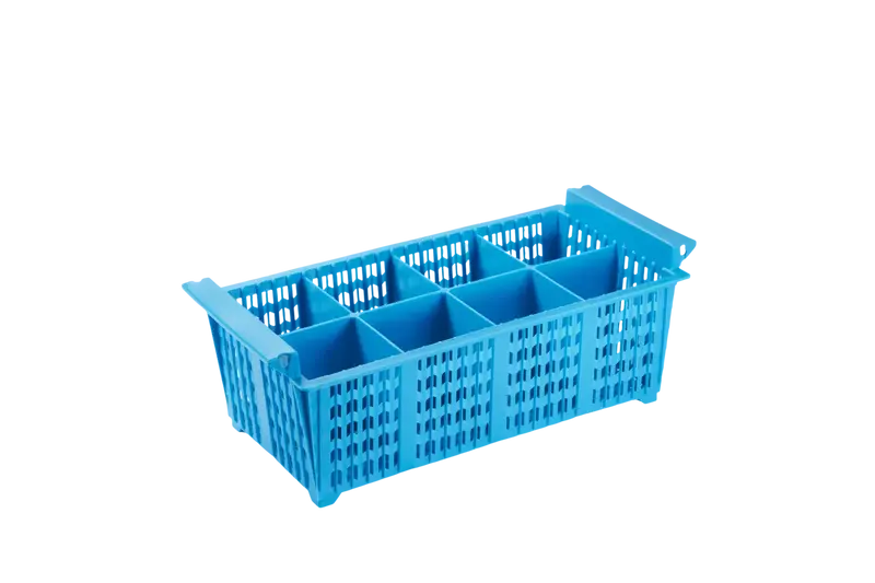 Besteckkorb 8 Fächer 89x89 mm, blau