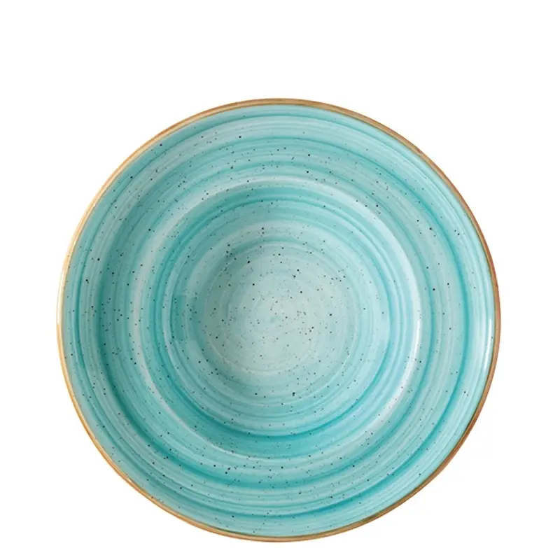 Bonna Premium Porcelain Aura Aqua Gourmet Teller tief 27cm