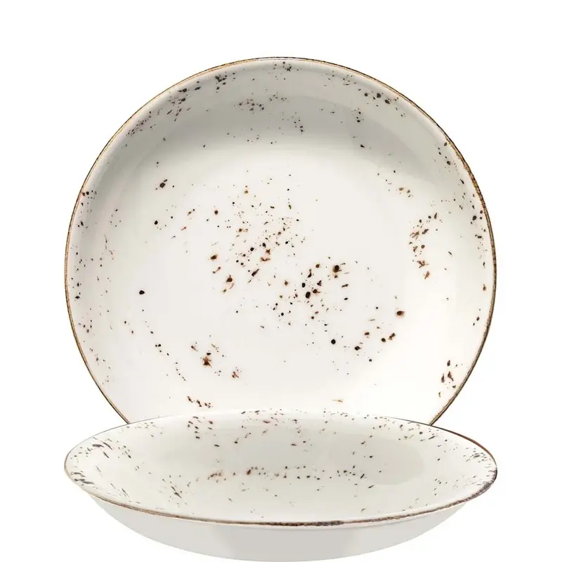 Bonna Premium Porcelain Grain Gourmet Teller tief 20 cm, weiß