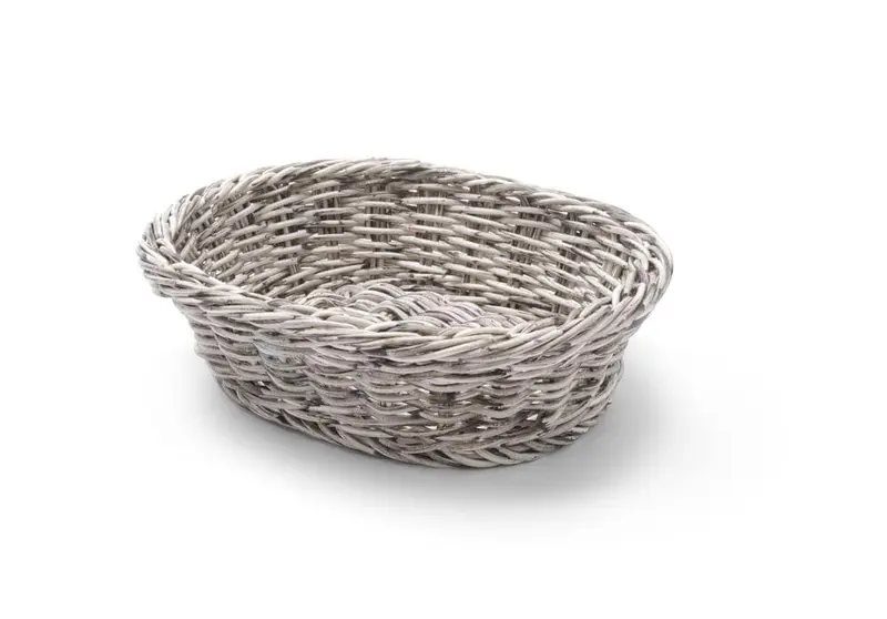 Brotkorb, oval, HENDI, Hellgrau, 250x190x(H)65mm