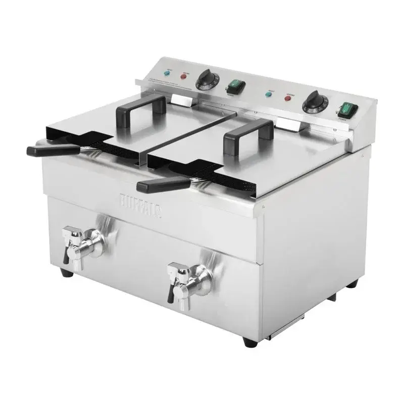Buffalo Doppel-Induktionsfritteuse 2x 3000W