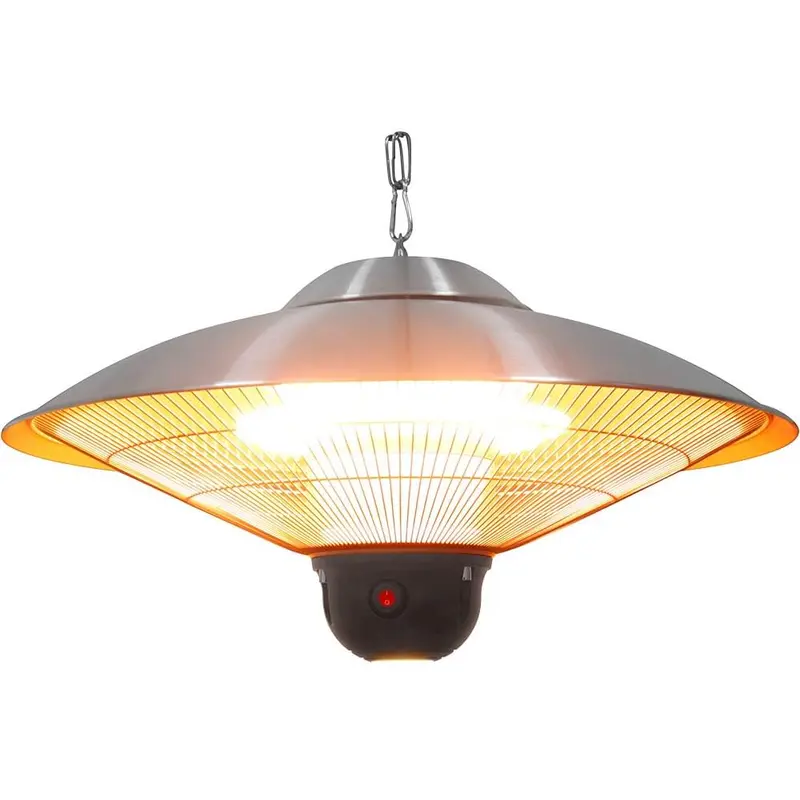 CE0201001 Elektrischer Heizstrahler, hängend mit LED-Beleuchtung, Ø 585 mm, Höhe 300 mm