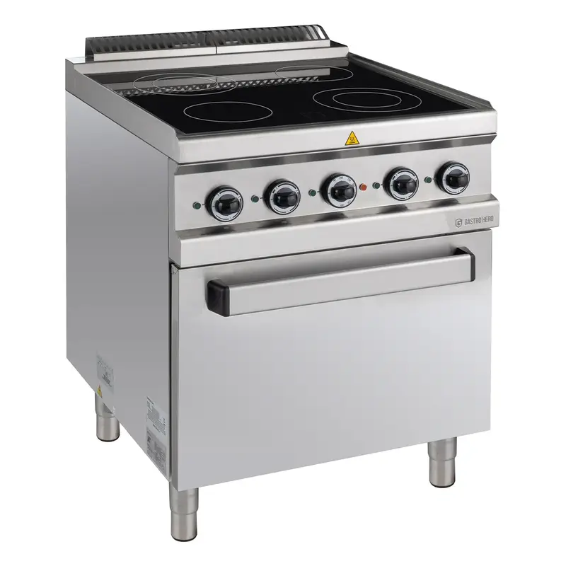 Ceranherd Serie 700 - 70/70 mit Elektrobackofen - 13,9 kW