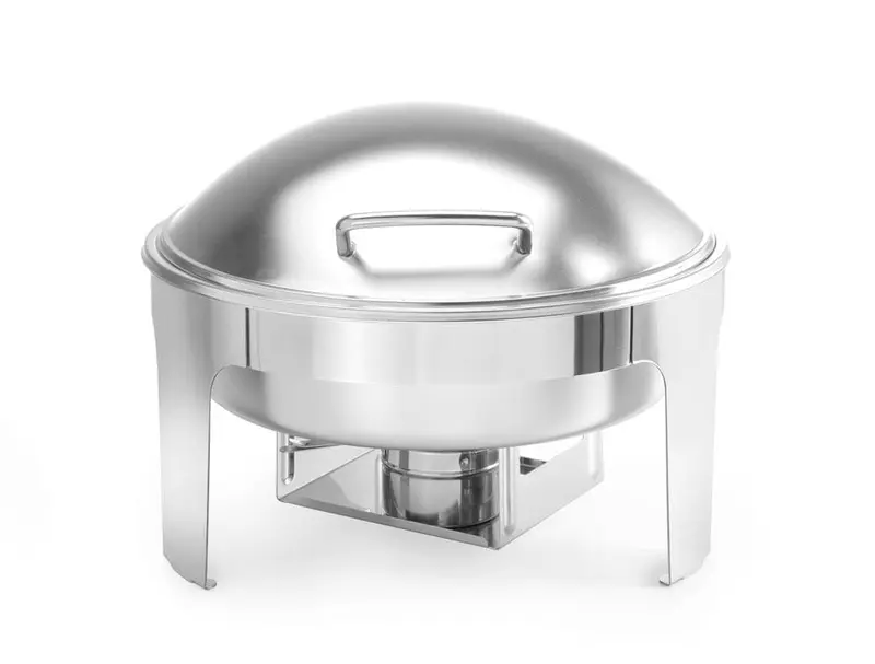 Chafing Dish rund, satiniert, HENDI, Profi Line, 6L, 465x420x(H)320mm