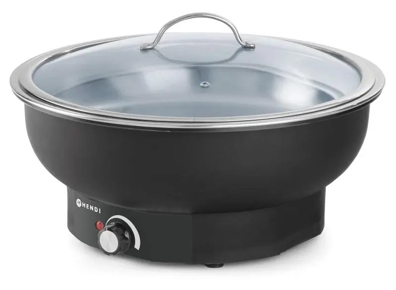 Chafing Dish Tesino, elektrisch, HENDI, Kitchen Line, 6,8L, 230V/500W, ⌀405x(H)240mm