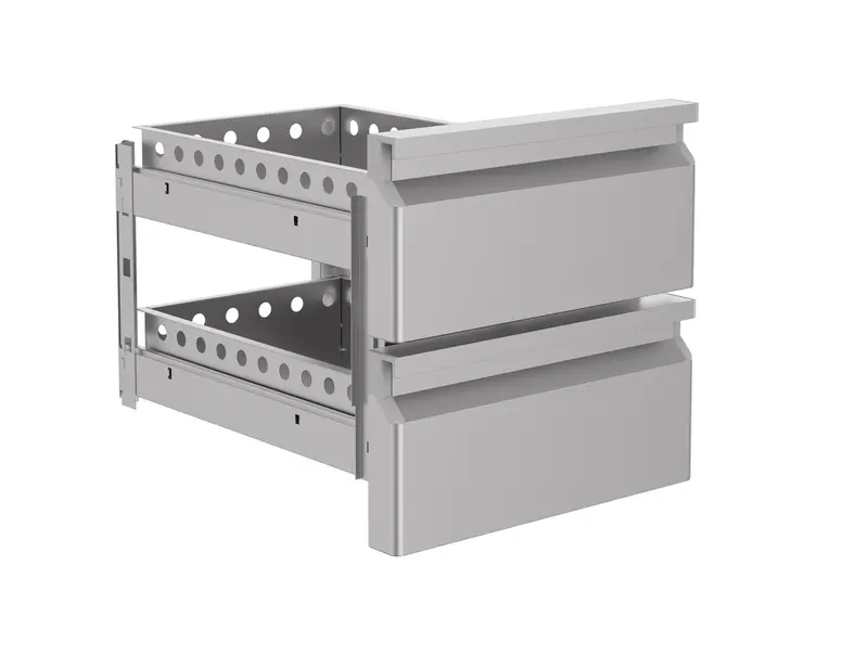 Combisteel 2 Schubladen Unit für 7450.0755-0760-0765 Combisteel Gibt Keine Garantie auf den Einbau Eines Schubladenelements