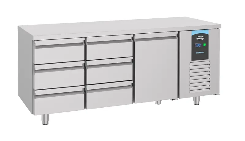 CombiSteel 700 Kühltisch 1 Tür 6 Schubladen Energy Line