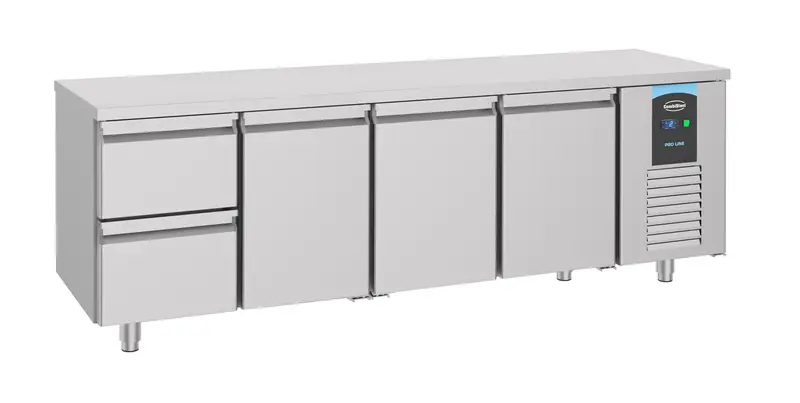 CombiSteel 700 Kühltisch 3 Türen 2 Schubladen Energy Line