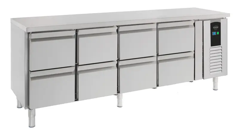 CombiSteel 700 Kühltisch 8 Schubladen Energy Line | 7450.5050
