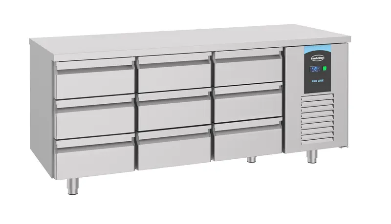 CombiSteel 700 Kühltisch 9 Schubladen Energy Line