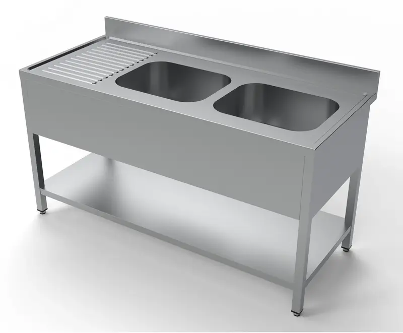 CombiSteel 700 Spültisch Grundboden 2 Rechts 1600
