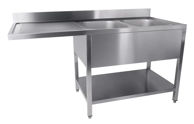 CombiSteel 700 Spültisch Grundboden Spülmaschine Selbstmontage 2 Rechts 1600