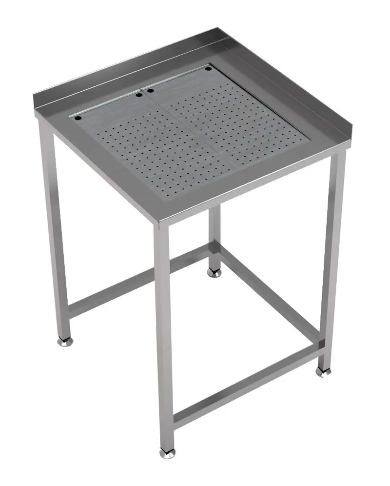 CombiSteel Arbeitstisch Ecke Mit Integrierter Abtropfschale 650 × 650