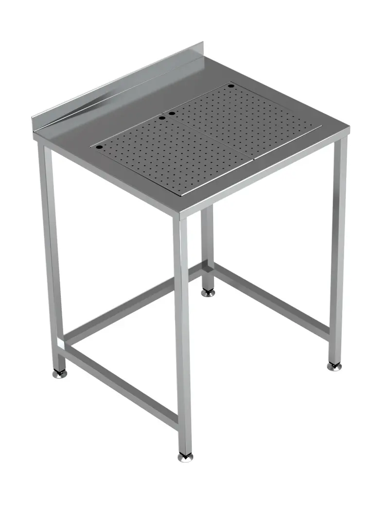 Combisteel Arbeitstisch mit Integrierter Tropfschale 700 x 650