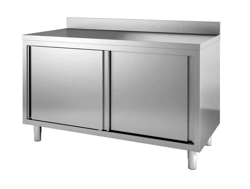 Combisteel Arbeitstisch Schiebetüren Aufkantung 1800, Serie 700 (7452.3095)