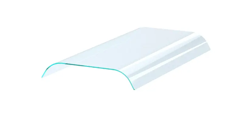 Combisteel Aufsatzbord mit Doppelt Abgerundet Glas 5/1
