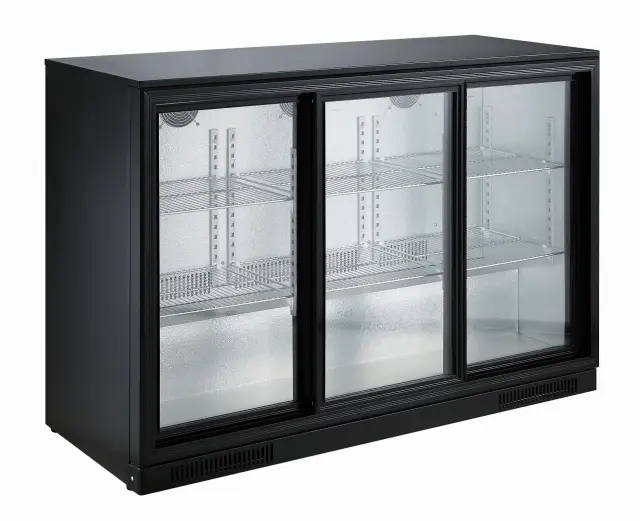 CombiSteel Barkühler Schwarz 3 Schiebetüren | 7455.1320