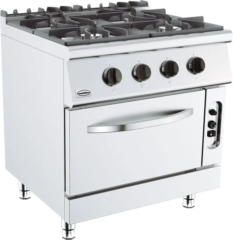 Combisteel Base 700 Gasherd 4 Br. mit Gasbackofen