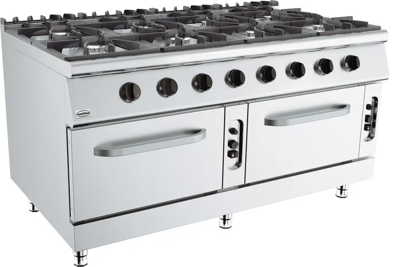 Combisteel Base 900 Gasherd 8 Br. mit Gasbackofen