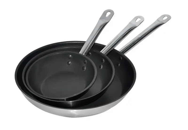 Combisteel Bratpfanne Edelstahl Teflon Beschichtet ø24 2,3L