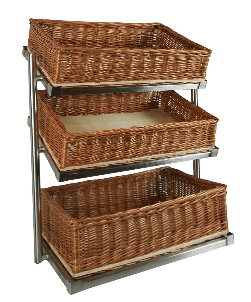 CombiSteel Brotkorb Etagere 3 Hoch Breit Modell Inkl. Körbe