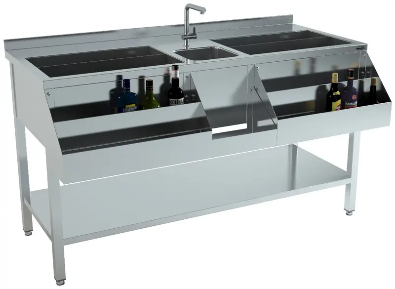CombiSteel Cocktail-Bar-Station 1600 | 7084.0015