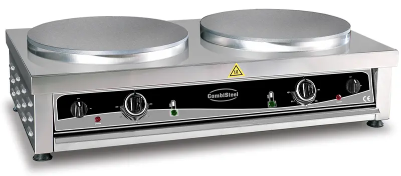 CombiSteel Crêpes Gerät 2 Platten